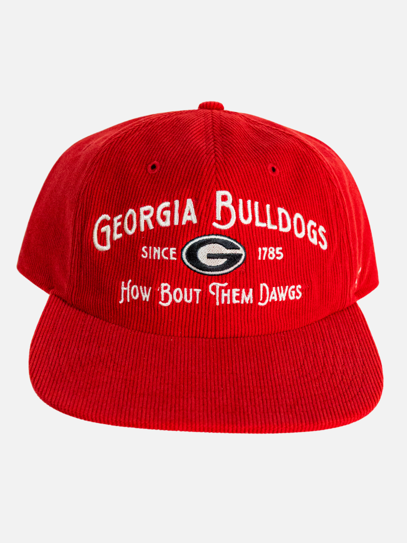 47 Brand Georgia Bulldogs Embroidered Whitlock Embroidered Captain Hat Red Kempt Mens Clothing Store Athens GA UGA