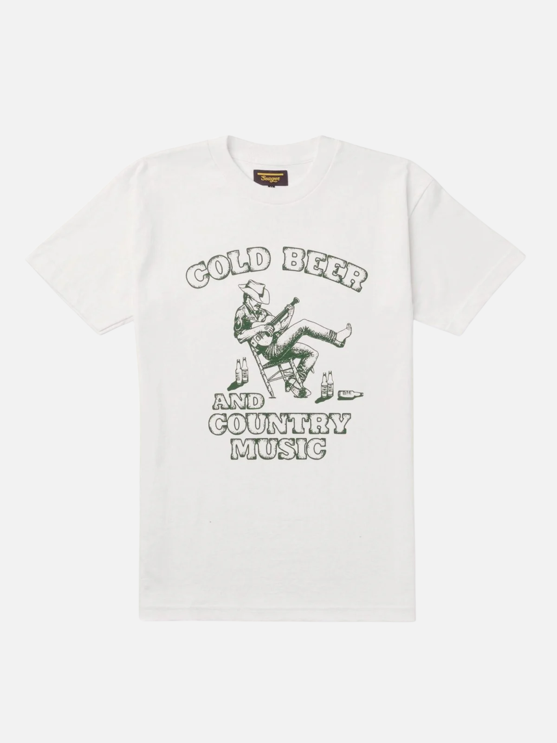 Country Music Tee Vintage White Men's SS Short Sleeve Graphic Tee Shirt For Men Athens GA Georgia Kempt Menswear Store Near Me