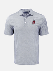 Georgia Bulldogs Performance Dot Print Polo Golf Polo Leaning Dawg Athens Georgia Mens Clothing Kempt Shop UGA