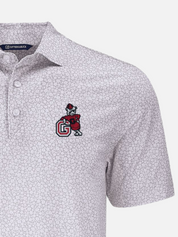 Georgia Bulldogs Performance Floral Print Golf Polo Leaning Dawg Athens Georgia Mens Clothing Kempt Shop UGA