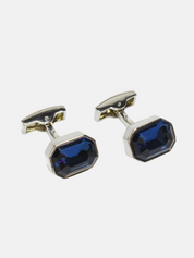 Curated Basics Blue Zircon Cufflink Formalwear Accessories Gifts for Men Athens GA Georgia Kempt Menswear Store Near Me