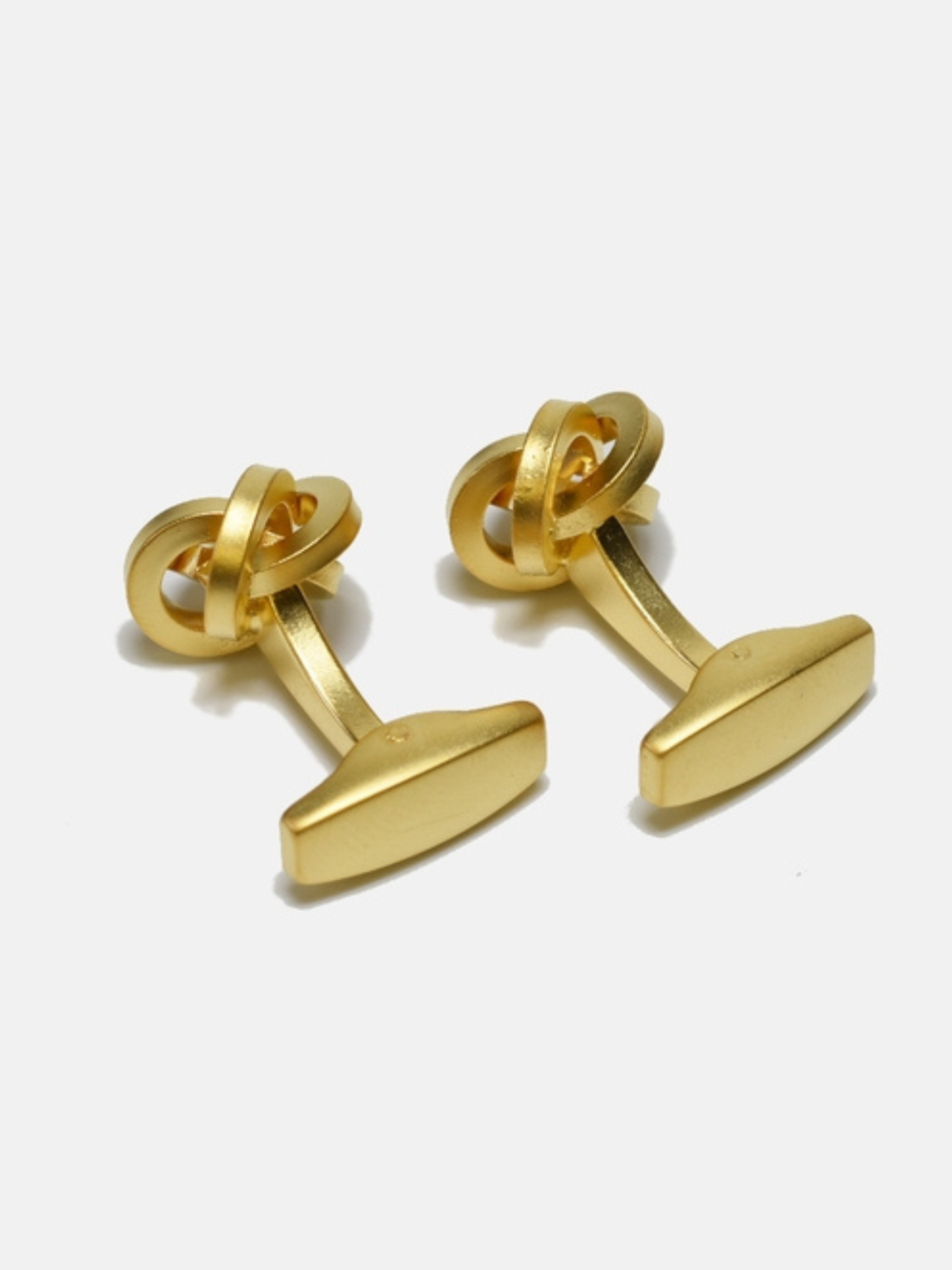 Curated Basics Knot Cufflinks Brass Formalwear Accessories Gifts for Men Athens GA Georgia Kempt Menswear Store Near Me