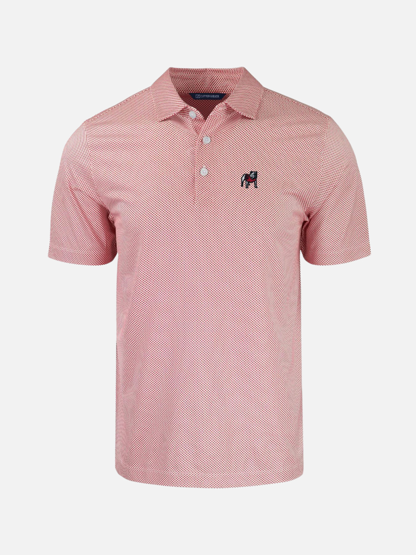 Georgia Bulldogs Performance Dot Print Polo Golf Polo Standing Dawg Athens Georgia Mens Clothing Kempt Shop UGA