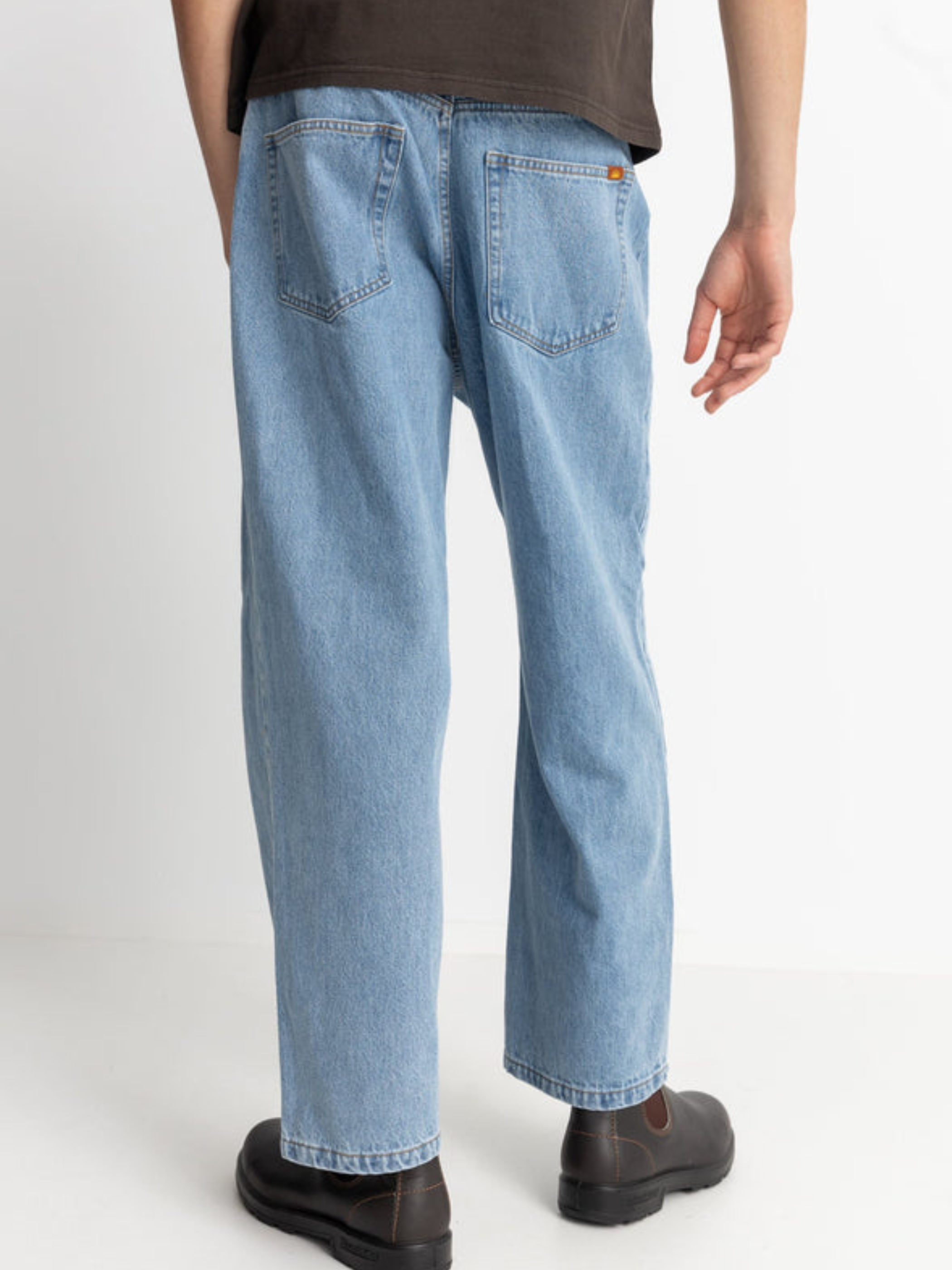 Rhythm Essential Jean Worn Indigo Blue Relaxed Loose Pants Men’s Baggy Bottoms Kempt Athens Menswear Store