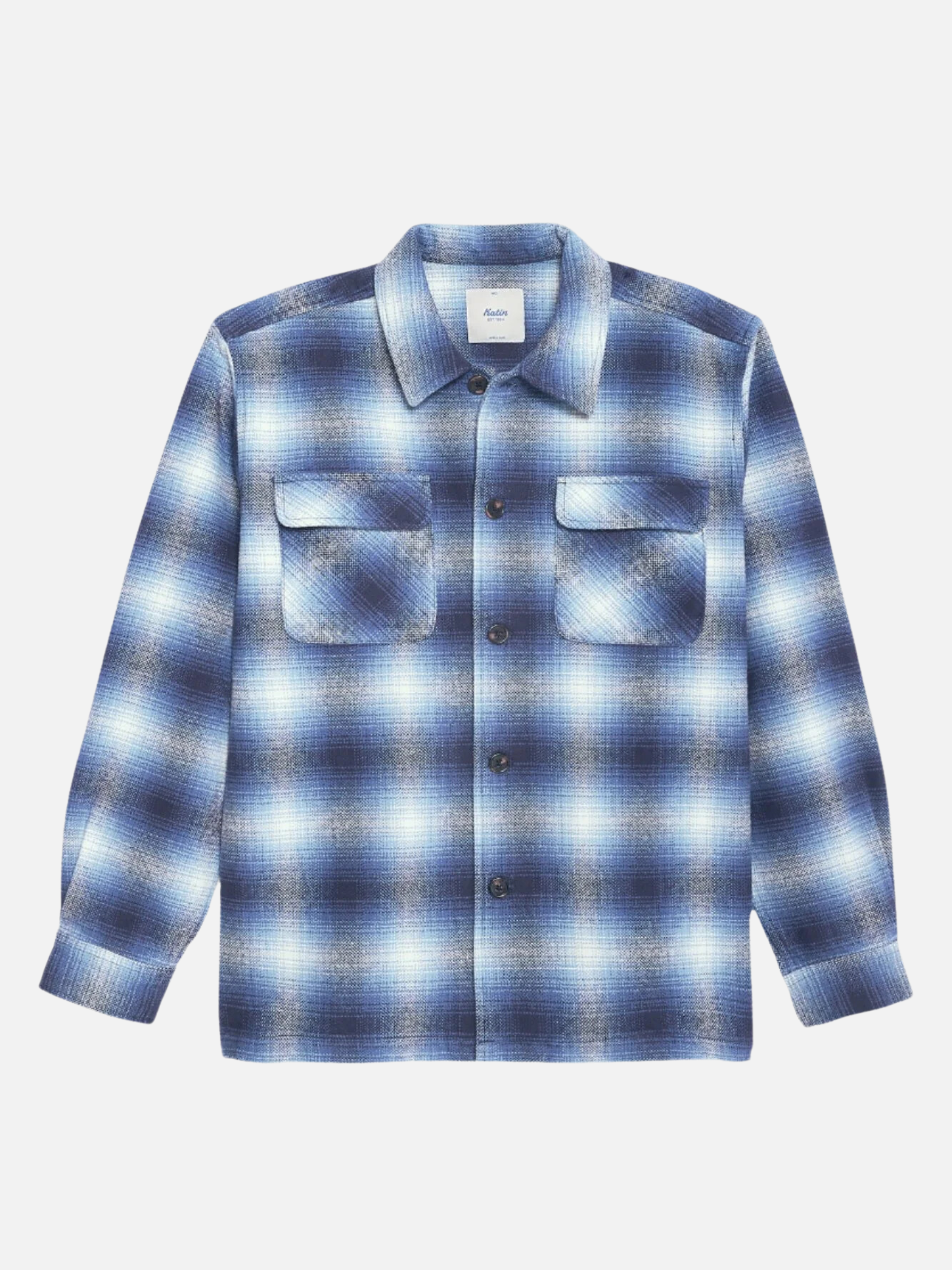 Katin Shiloh Flannel Polar Navy Blue Men’s Button Down Double Pocket Collared Shirt Athens GA Georgia Kempt Menswear Store Near Me