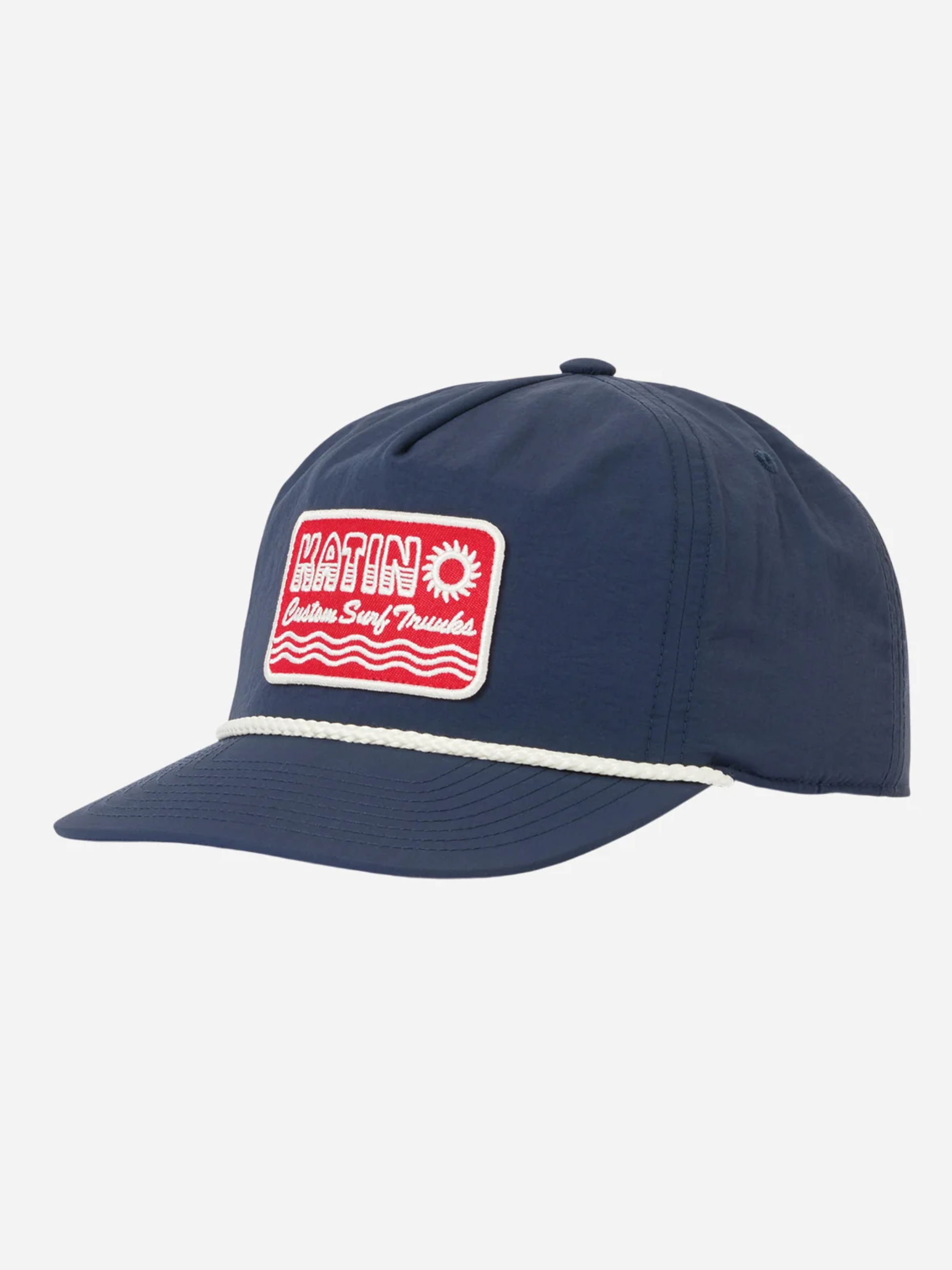 Katin Aquatics Hat Washed Blue Red Lettering White Cord Men’s Summer Accessories for Men Athens GA Georgia Kempt Menswear Store Near Me