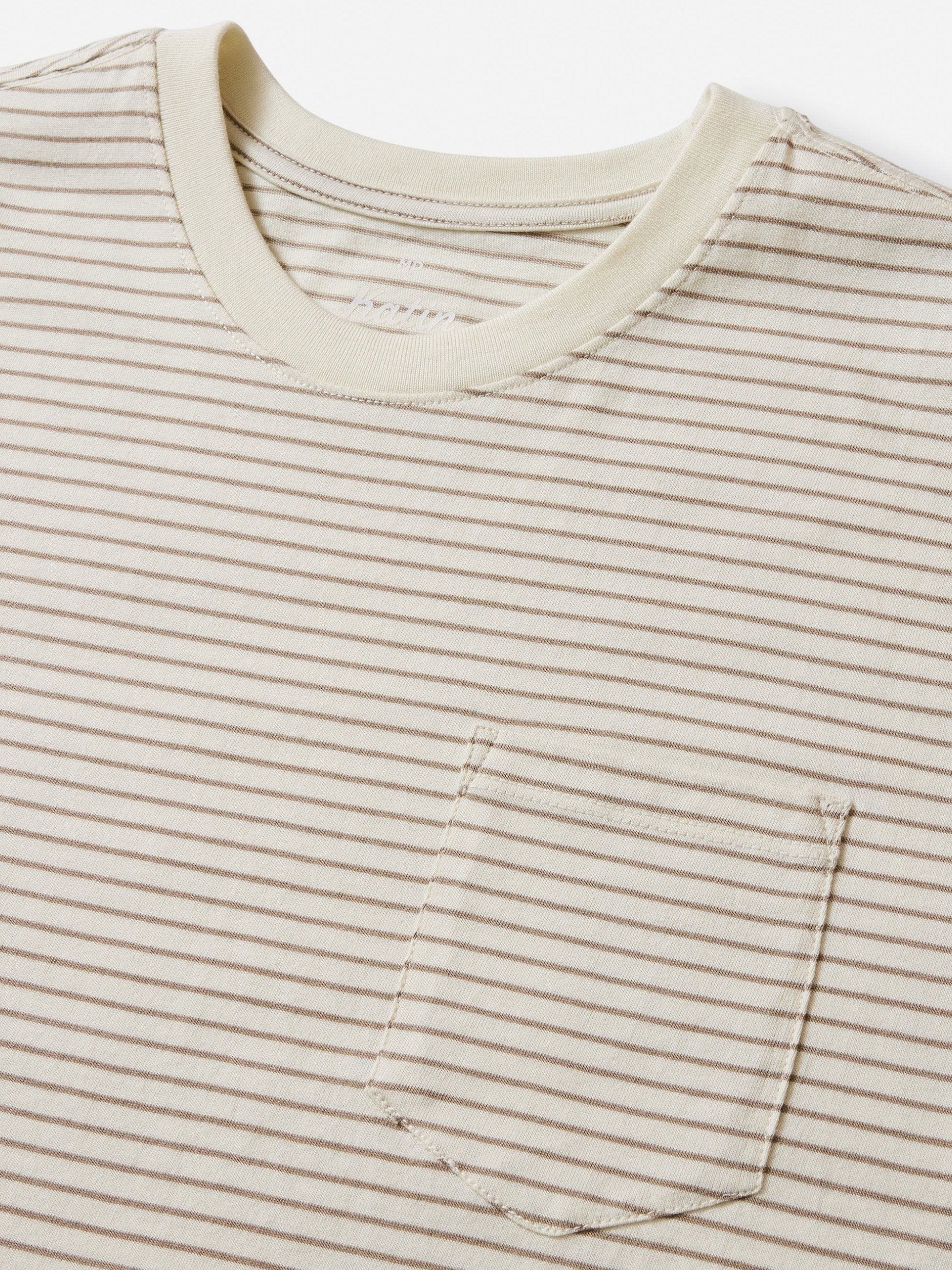 Katin Finley Front Pocket Tee Striped T-Shirt Men’s Summer Tops for Men Knit Shirt Vapor Gray Pattern Athens GA Georgia Kempt Menswear Store Near Me