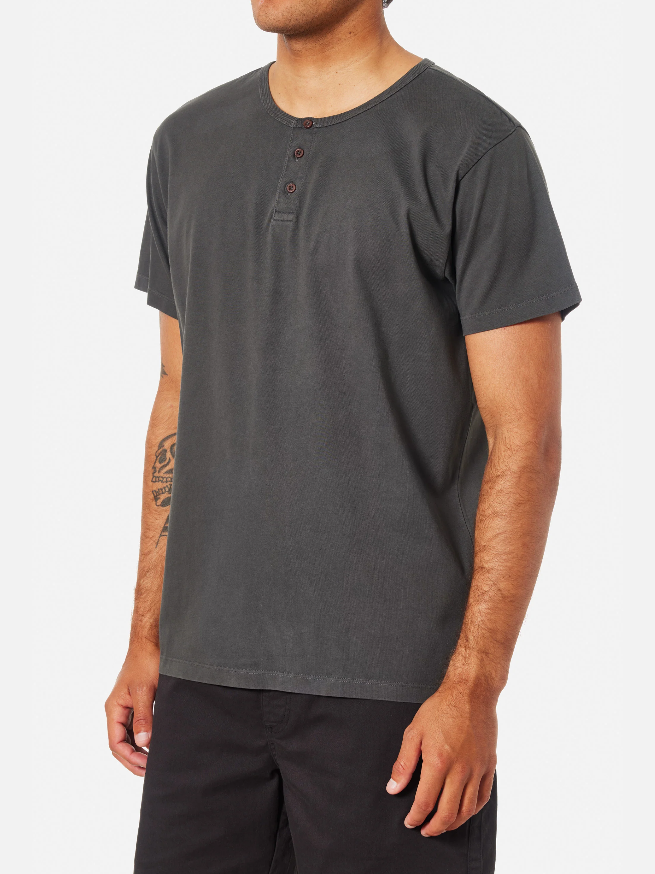 Katin Mesa Henley Tee Black Wash SS Short Sleeve Men’s T-Shirt for Men Athens GA Georgia Kempt Menswear Store Near Me
