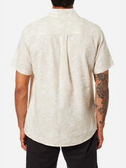 Katin Moco Shirt Floral Print White Cream Button Up Collared Shirt for MenMen’s Tops Athens GA Georgia Kempt Menswear Store Near Me Spring Summer