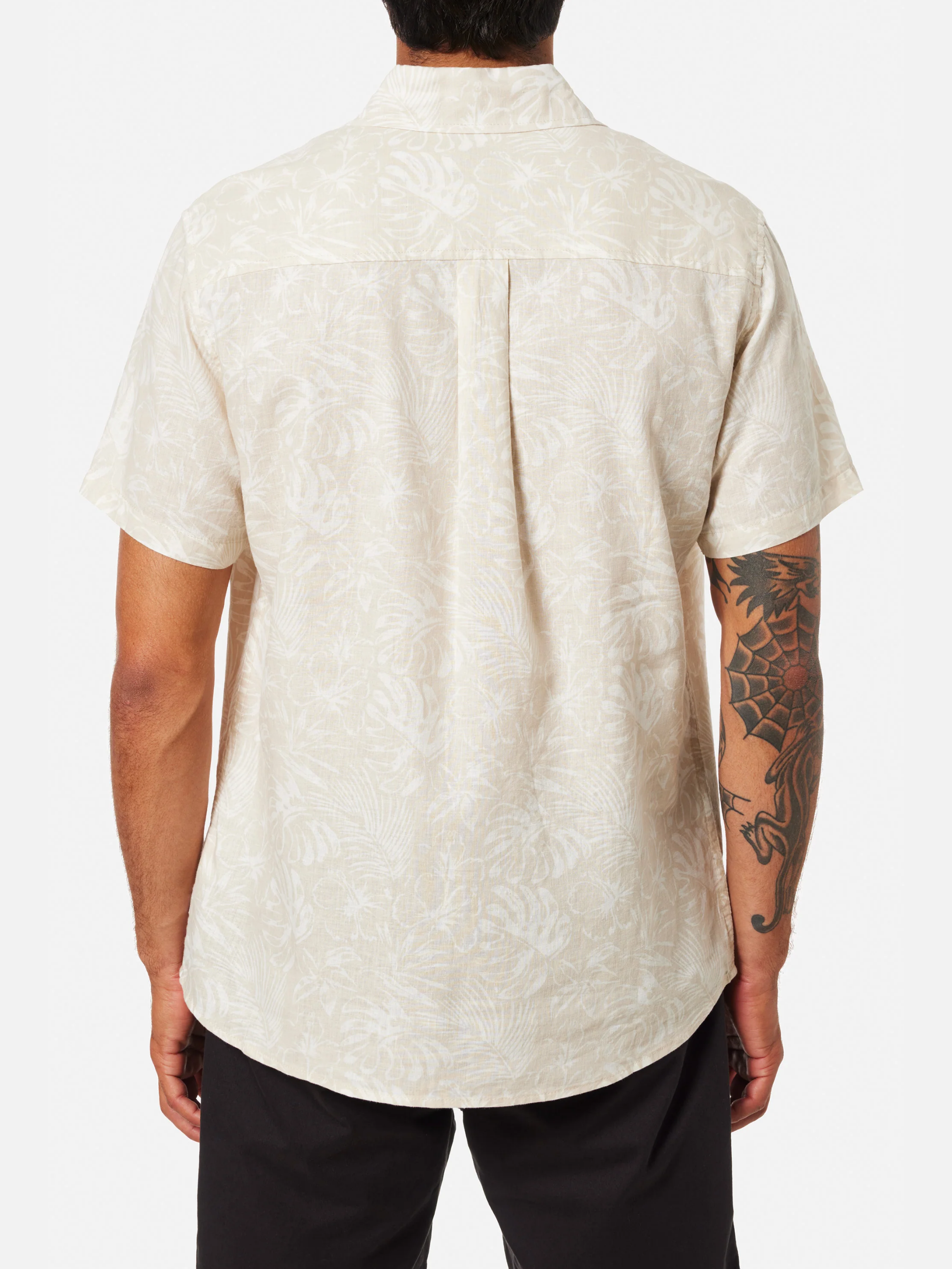 Katin Moco Shirt Floral Print White Cream Button Up Collared Shirt for MenMen’s Tops Athens GA Georgia Kempt Menswear Store Near Me Spring Summer