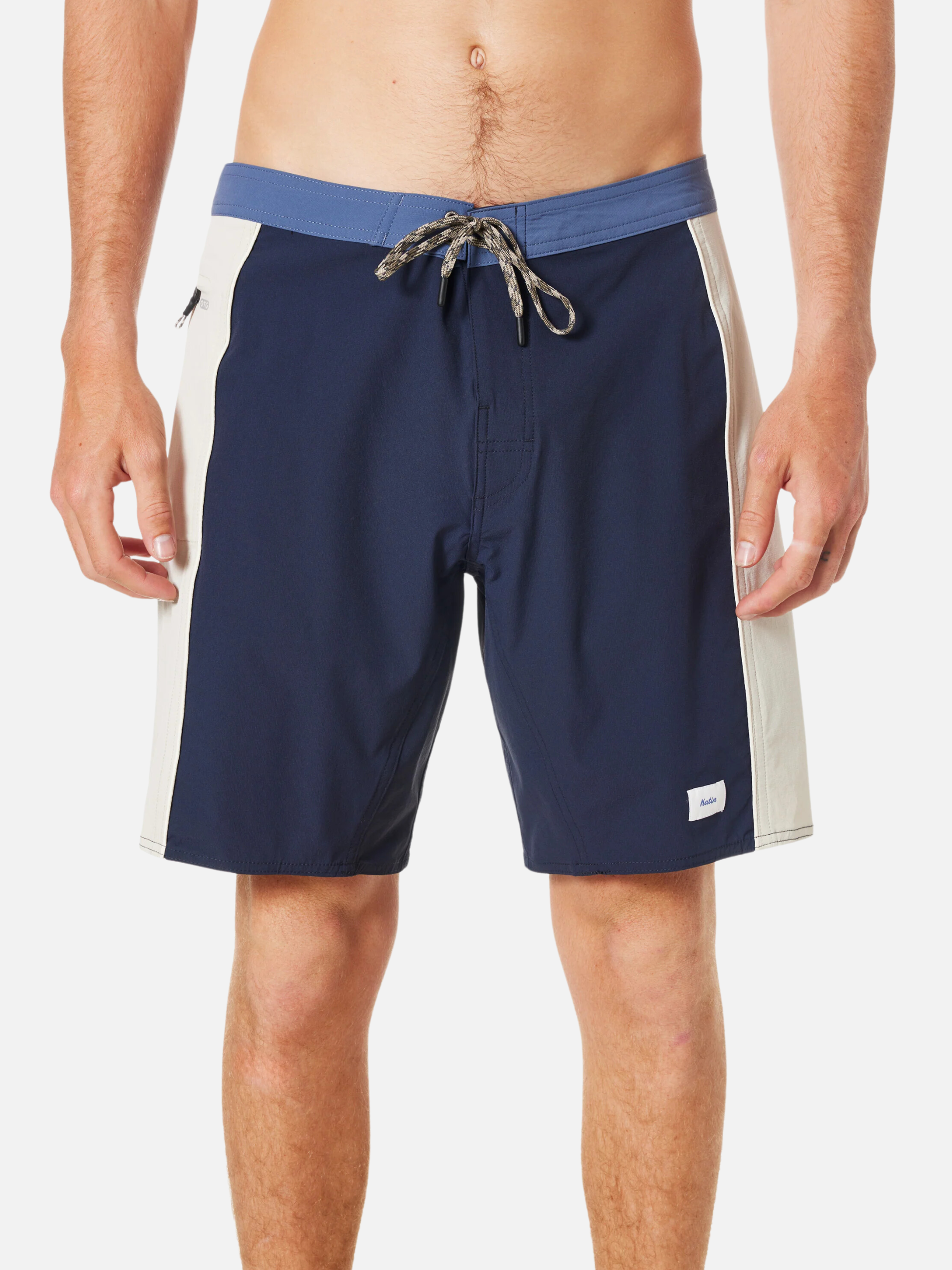 Katin OTG Archer Surf Trunk Men’s Swim Swimwear for Men Polar Navy Blue Ivory Athens GA Georgia Kempt Menswear Store Near Me