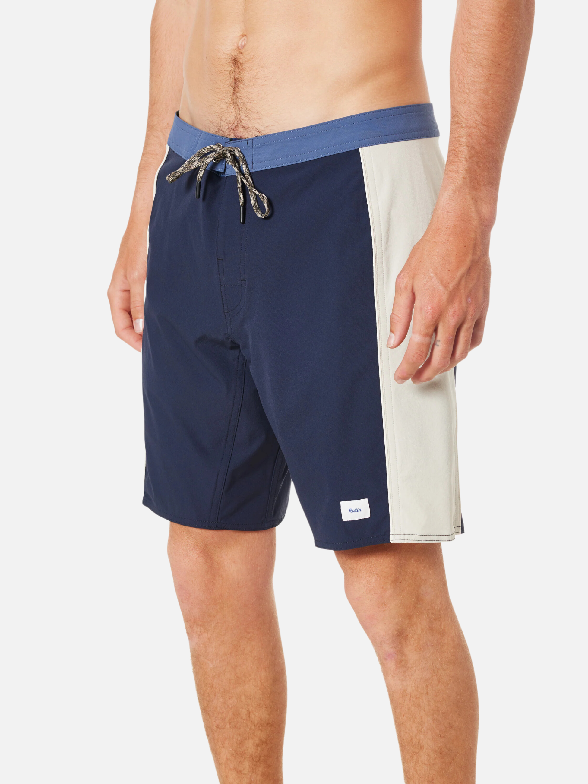Katin OTG Archer Surf Trunk Men’s Swim Swimwear for Men Polar Navy Blue Ivory Athens GA Georgia Kempt Menswear Store Near Me