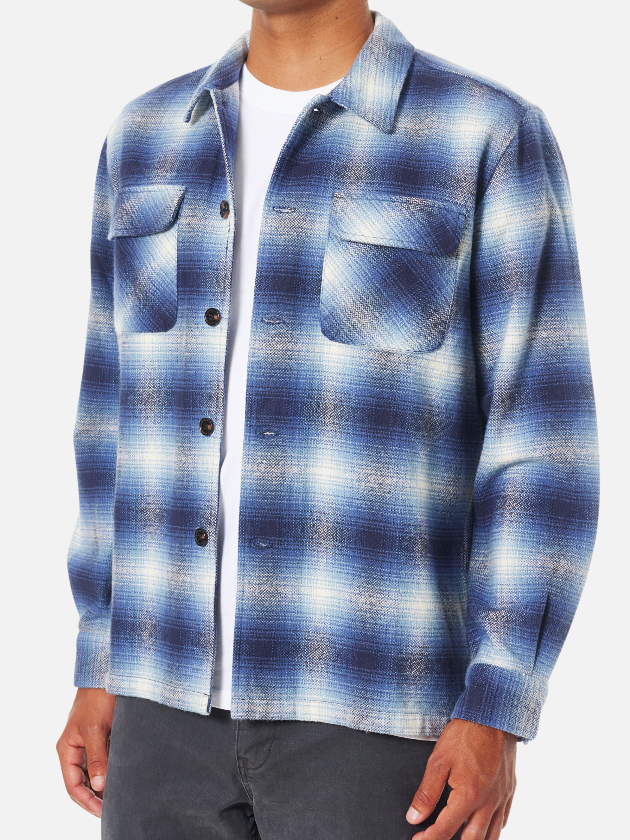 Katin Shiloh Flannel Polar Navy Blue Men’s Button Down Double Pocket Collared Shirt Athens GA Georgia Kempt Menswear Store Near Me