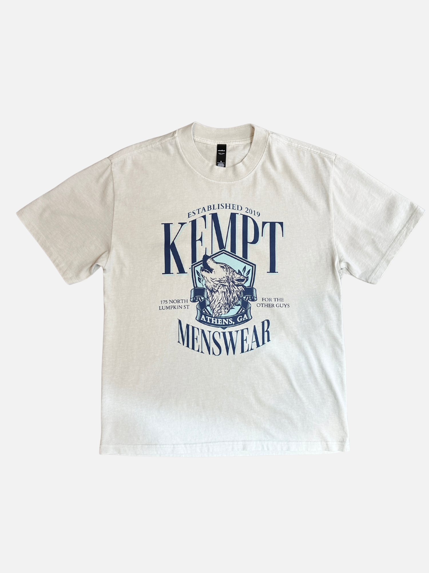 Kempt Wolfpack Tee - Faded Bone