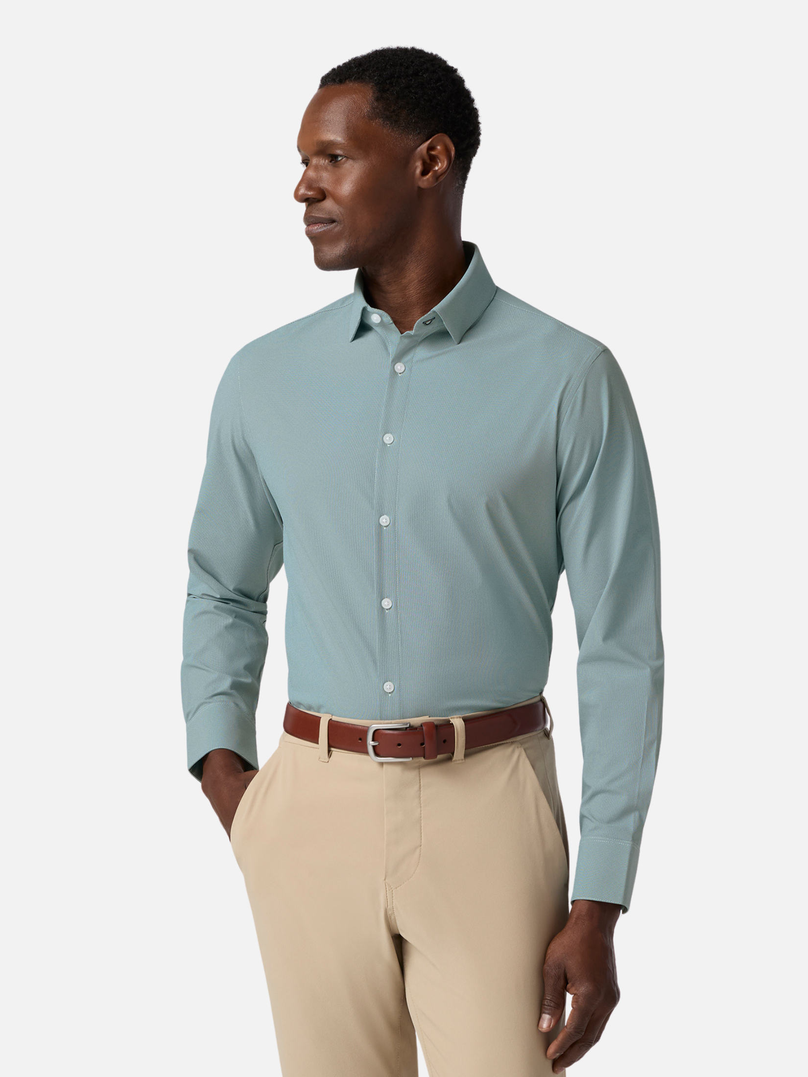 Mizzen + Main Leeward LS Dress Shirt Balsam Straton Check Green Button Down Kempt Athens Georgia Mens Clothing Shopping