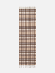 Les Deux Check Wool Scarf Irish Cream Taupe Brown Plaid Tassels Winter Accessories Athens GA Georgia Kempt Menswear Store Near Me