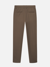 Les Deux Como Reg Houndstooth Suit Pants Straight Fit Teak Brown Plaid Pattern Men’s Bottoms for Men Athens GA Georgia Kempt Menswear Store Near Me