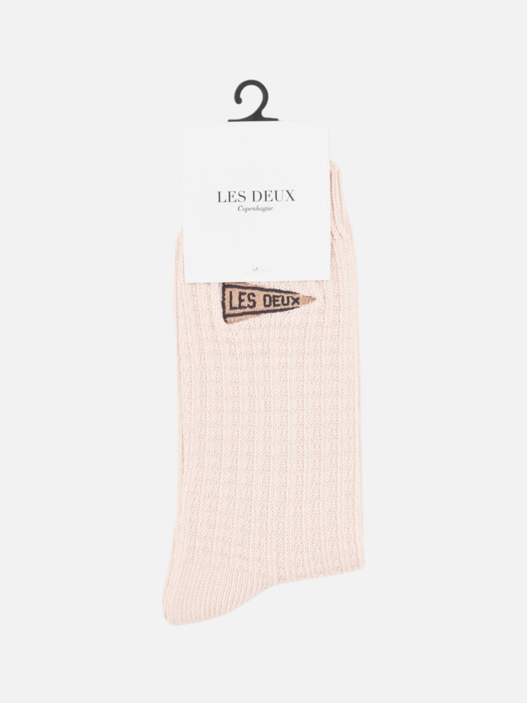 Les Deux Flag Waffle Knit Socks Brown and Cream Delicioso Men’s Accessories for Men Texture Athens GA Georgia Kempt Menswear Store Me