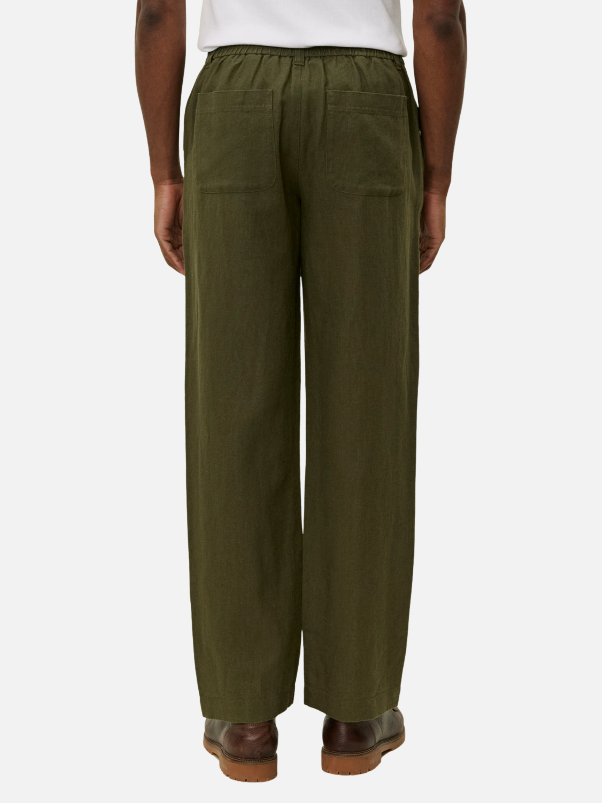 Les Deux Pino Linen Pants Olive Night Green Lightweight Light Summer Bottoms Men’s Pant for Men Athens GA Georgia Kempt Menswear Store Near Me