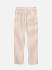 Les Deux Striped Pino Linen Pants Ivory Tan Lightweight Light Summer Bottoms Men’s Pant for Men Athens GA Georgia Kempt Menswear Store Near Me