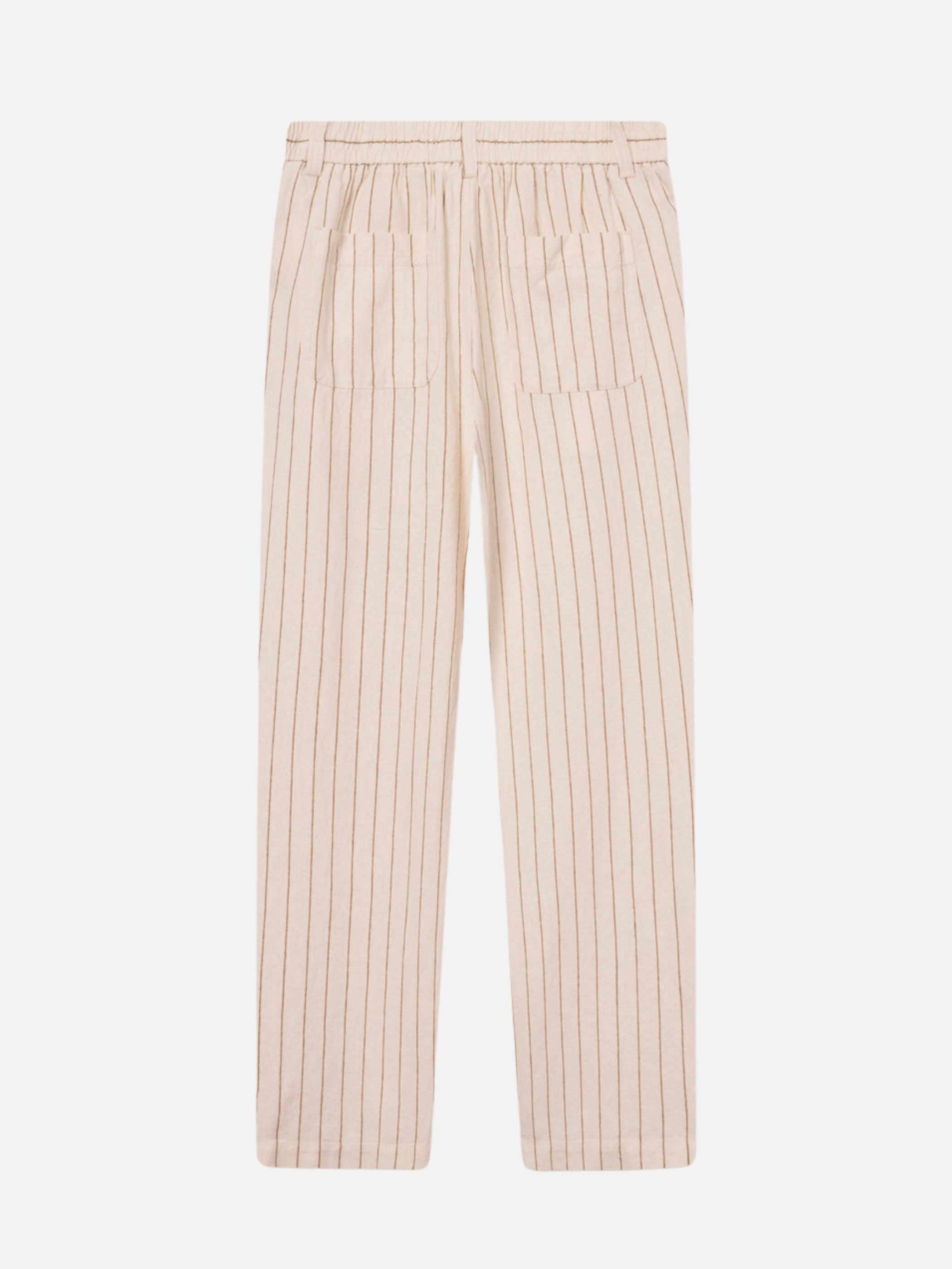 Les Deux Striped Pino Linen Pants Ivory Tan Lightweight Light Summer Bottoms Men’s Pant for Men Athens GA Georgia Kempt Menswear Store Near Me