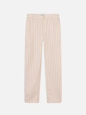 Les Deux Striped Pino Linen Pants Ivory Tan Lightweight Light Summer Bottoms Men’s Pant for Men Athens GA Georgia Kempt Menswear Store Near Me