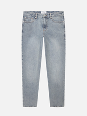 Les Deux Ryder Washed Denim Jeans Pants Loose Tapered Fit Light Indigo Wash Pants Bottoms for Men Athens GA Georgia Kempt Menswear Store Near Me