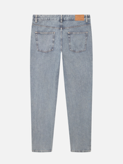 Les Deux Ryder Washed Denim Jeans Pants Loose Tapered Fit Light Indigo Wash Pants Bottoms for Men Athens GA Georgia Kempt Menswear Store Near Me