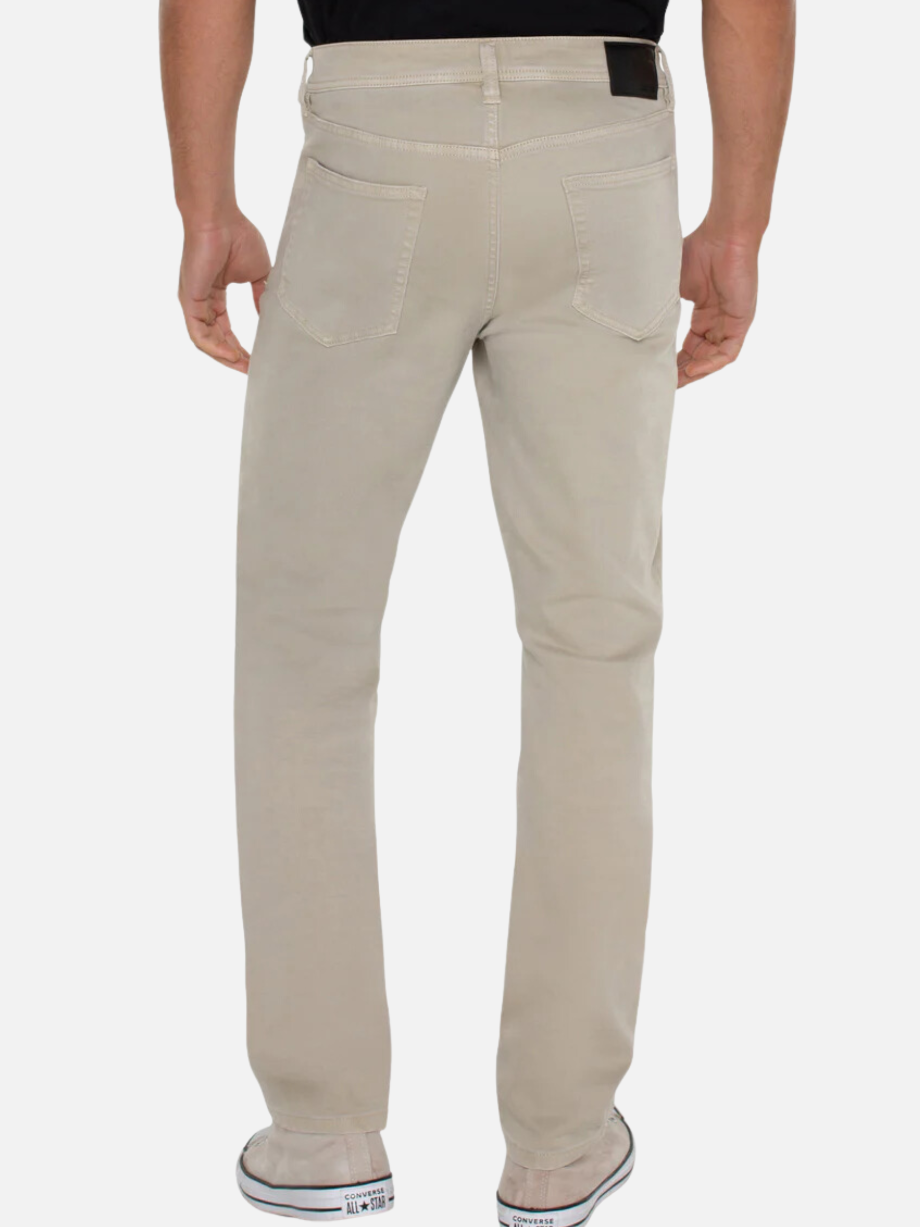 Liverpool Kingston Modern Straight Colored Denim Ecru Slim Fit Me's Pant Denim Jean Kempt Athens Men's Clothing Store Athens Georgia