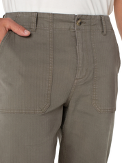 Liverpool Mens Utility Straight Leg Workwear Pant Pewter Green Kempt Mens Shop Athens Georgia