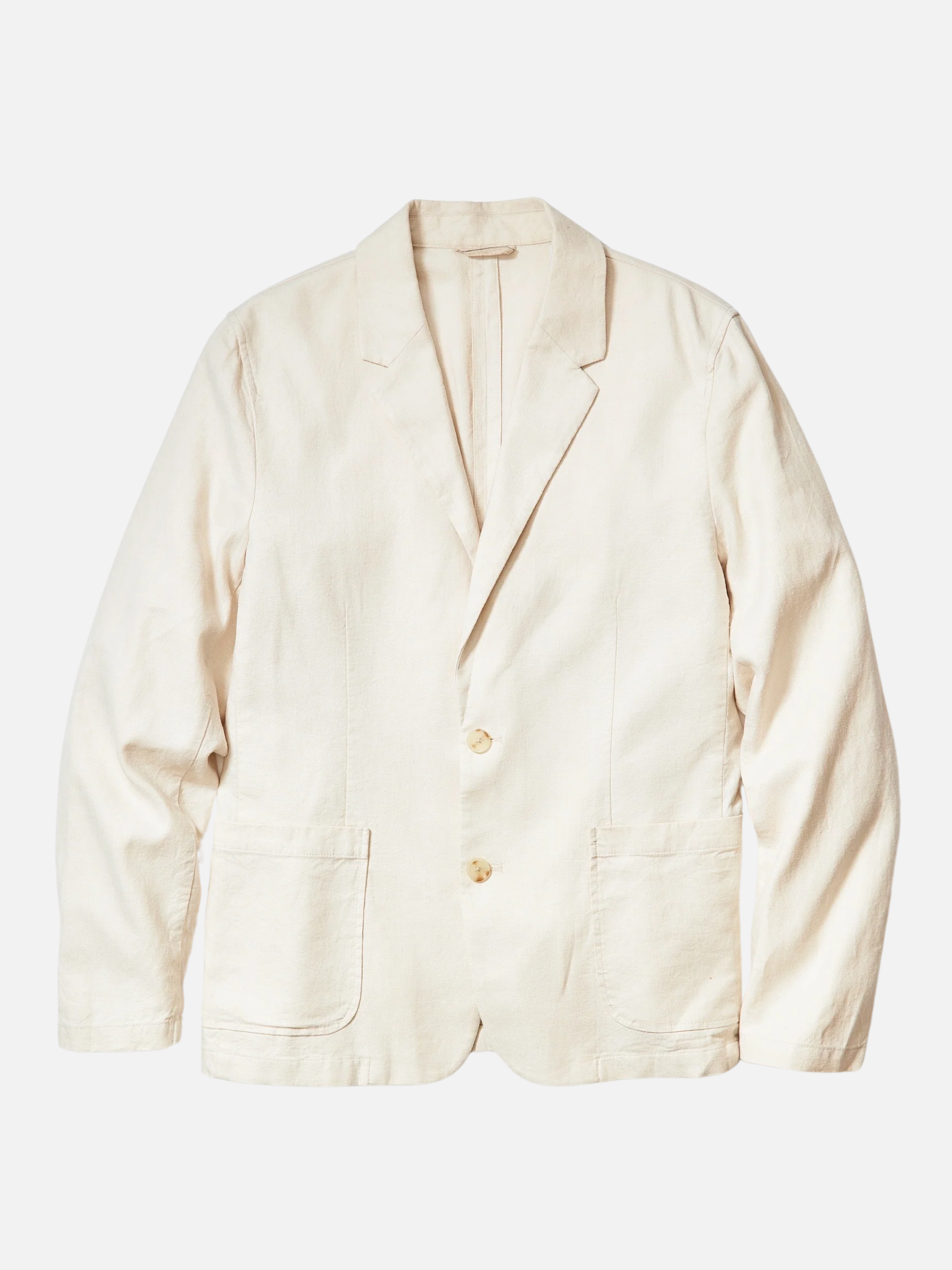 Marine Layer Hemp Blazer Natural Cream Men’s Beach Formal Top for Men Spring Summer Athens GA Georgia Kempt Menswear Store Near Me