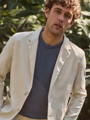 Marine Layer Hemp Blazer Natural Cream Men’s Beach Formal Top for Men Spring Summer Athens GA Georgia Kempt Menswear Store Near Me