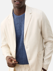 Marine Layer Hemp Blazer Natural Cream Men’s Beach Formal Top for Men Spring Summer Athens GA Georgia Kempt Menswear Store Near Me