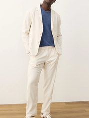 Marine Layer Hemp Blazer Natural Cream Men’s Beach Formal Top for Men Spring Summer Athens GA Georgia Kempt Menswear Store Near Me