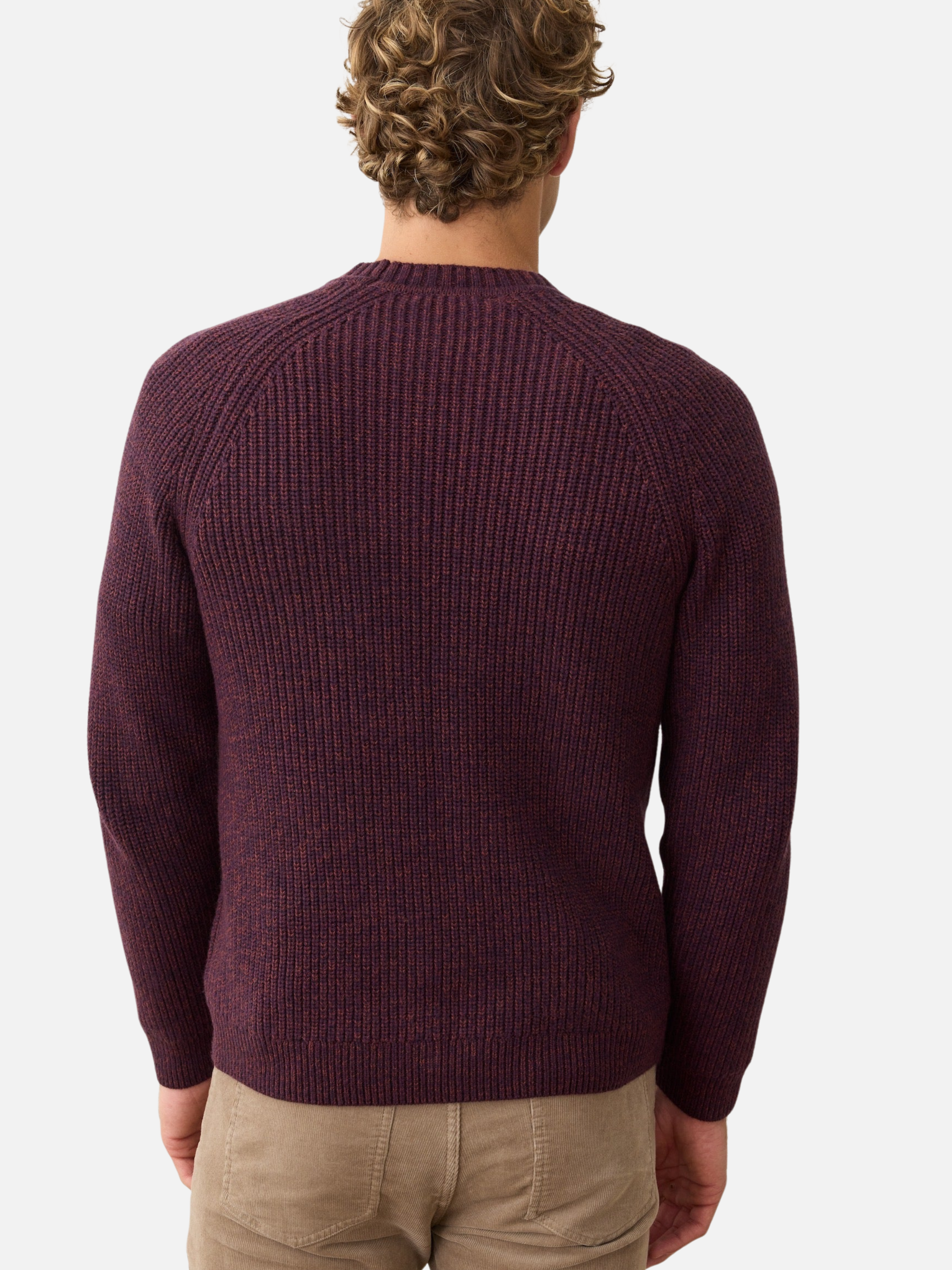 Marine Layer Inverness Crew Sweater LS Long Sleeve Fall Winter Tops for Men Men’s Shirts Knit Knitwear Athens GA Georgia Kempt Menswear Store Near Me Sangria Veneer