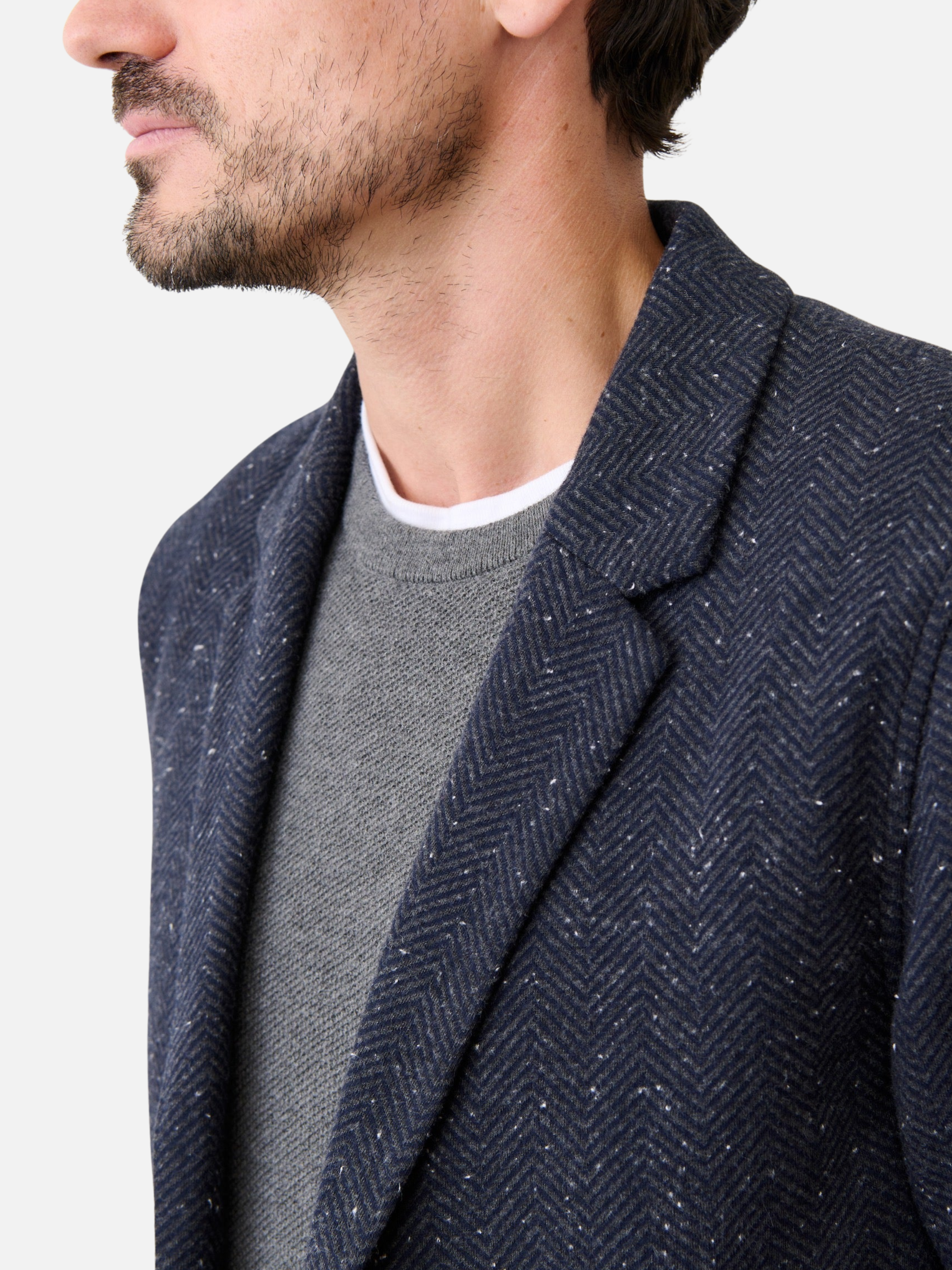 Marine Layer Pacifica Stretch Twill Blazer Unconstructed Navy Herringbone Fall Winter Men’s Tops for Men Athens GA Georgia Kempt Menswear Store Near Me
