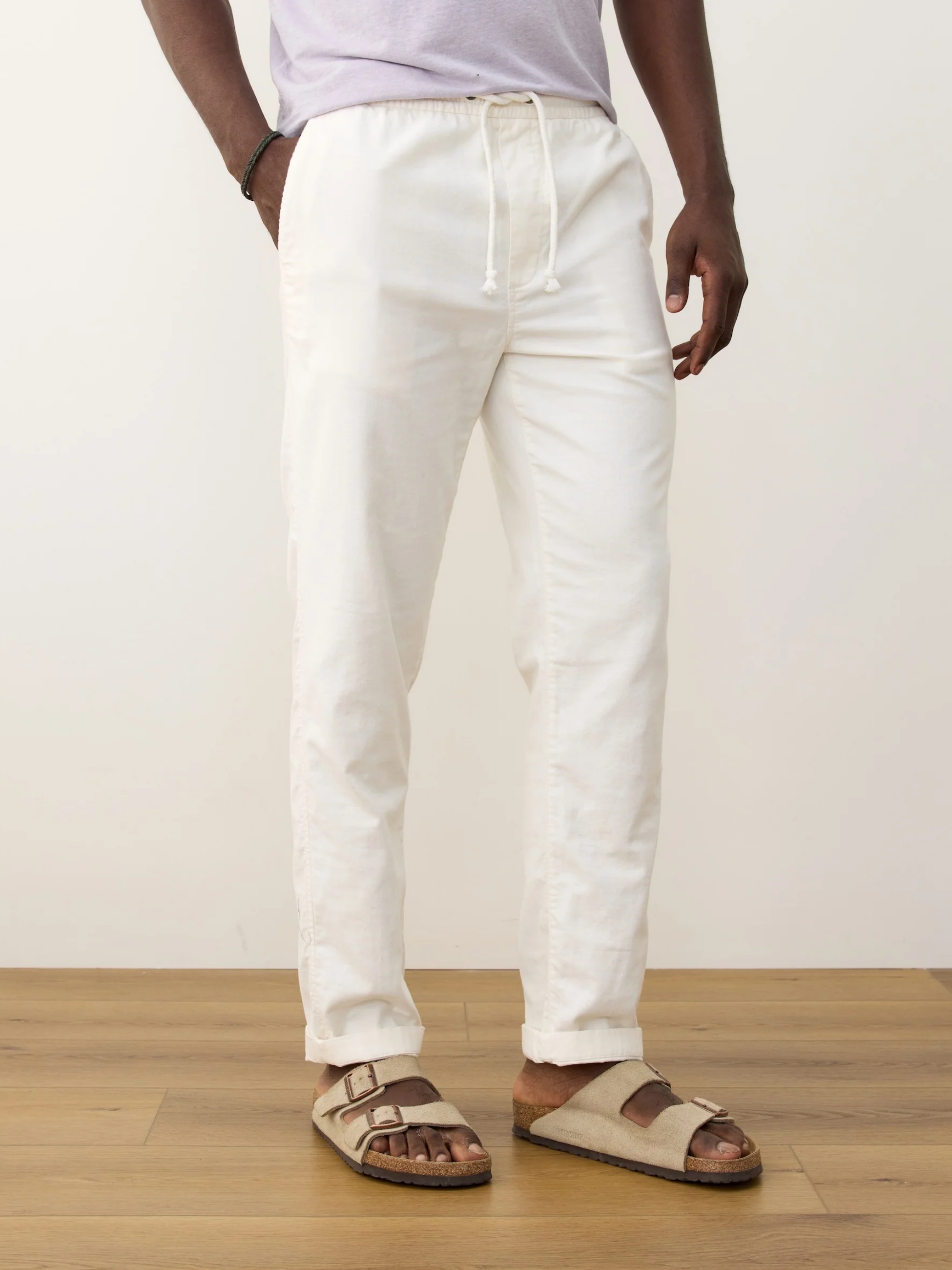 Marine Layer Saturday Stretch Beach Pant Pants White Men’s Bottoms Spring Summer for Men Athens GA Georgia Kempt Menswear Store Near Me