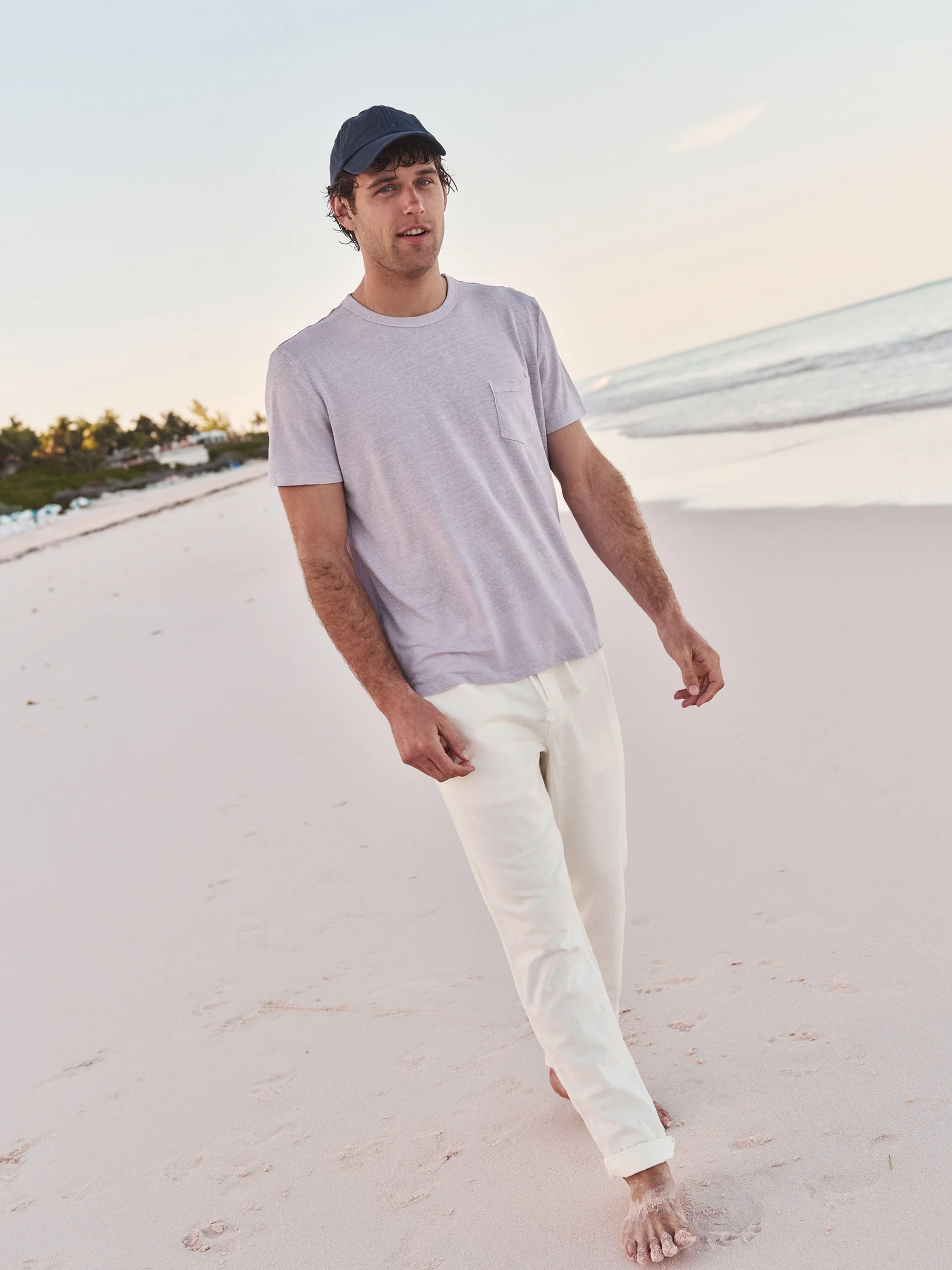 Marine Layer Saturday Stretch Beach Pant Pants White Men’s Bottoms Spring Summer for Men Athens GA Georgia Kempt Menswear Store Near Me