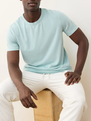 Marine Layer Signature Sea Change Crew Tee Icy Morn Light Blue Men’s T-Shirt for Men Spring Summer Tops Shirts Athens GA Georgia Kempt Menswear Store Near Me