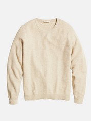 Marine Layer Merino Wool Blend Sweater Tee Driftwood Cream LS Long Sleeve Men’s Tops Athens GA Georgia Kempt Menswear Store Near Me