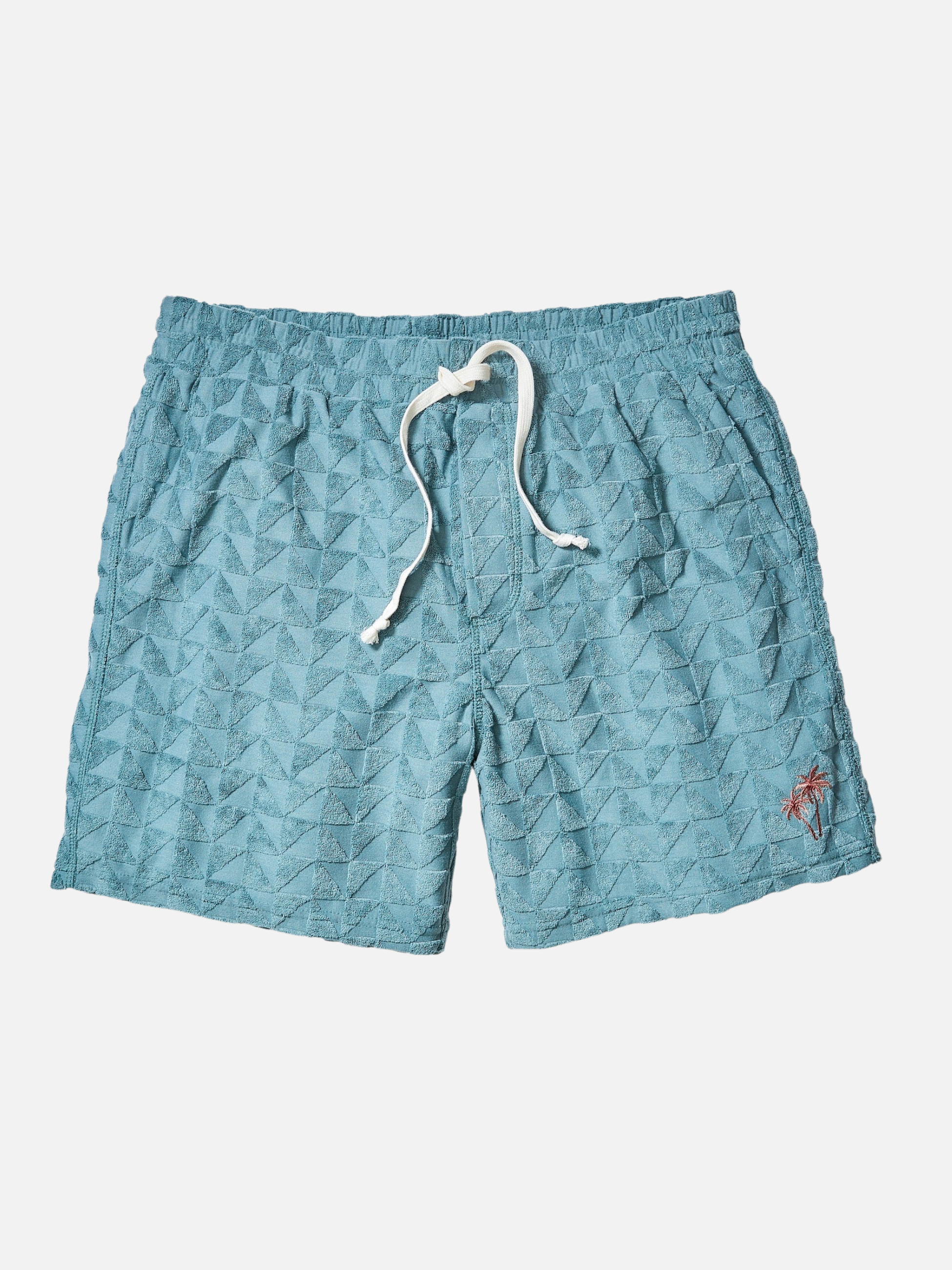 Marine Layer Towel Terry 6” Inch Short North Atlantic Blue Terrycloth Textured Beach Shorts for Men Men’s Bottoms Spring Summer Drawstring Elastic Waistband Athens GA Georgia Kempt Menswear Store Near Me