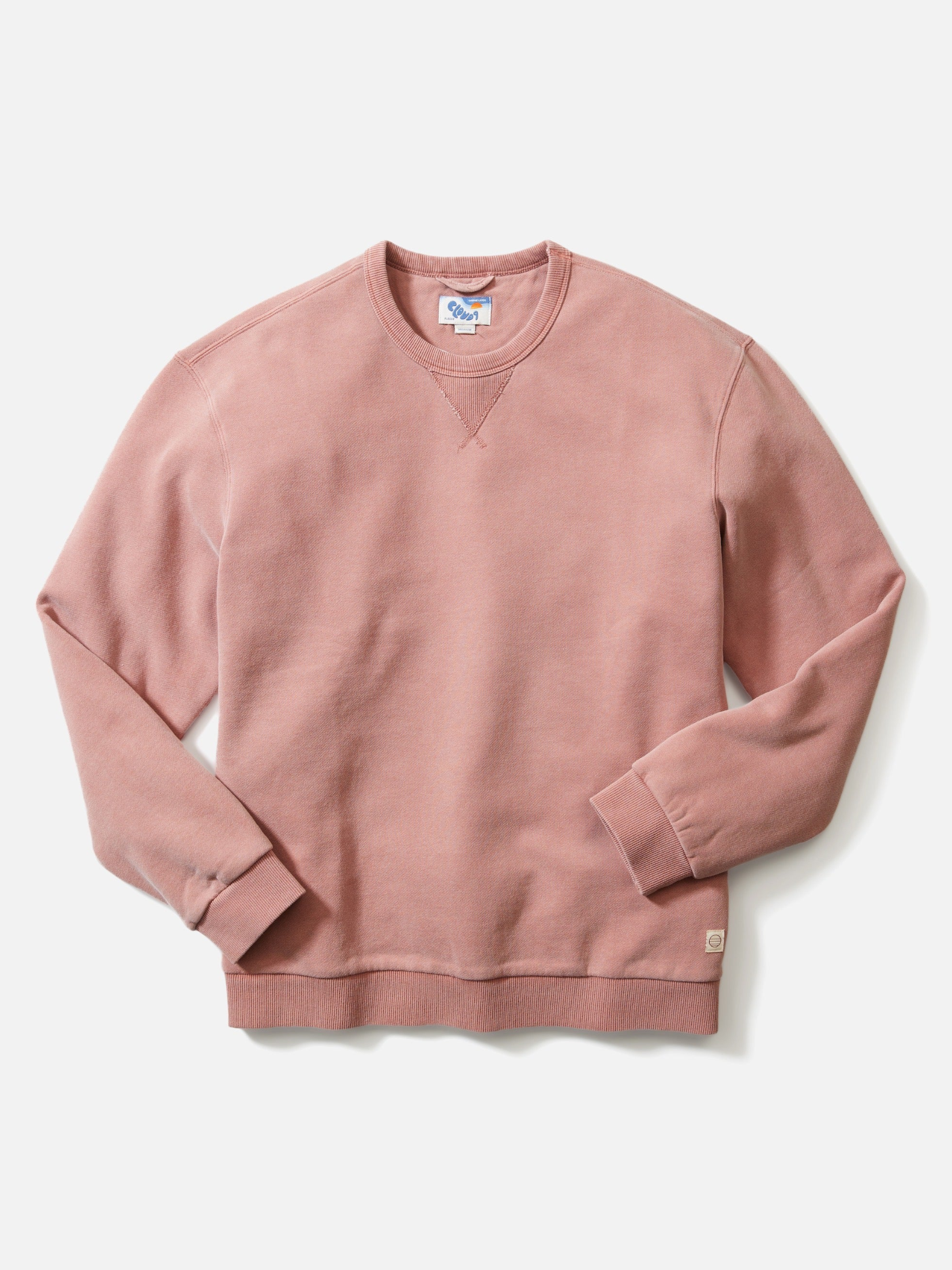 Marine Layer Relaxed Cloud 9 Fleece Crewneck Sweatshirt Ash Rose Mens Kempt Athens Georgia Clothing Guys