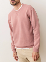 Marine Layer Relaxed Cloud 9 Fleece Crewneck Sweatshirt Ash Rose Mens Kempt Athens Georgia Clothing Guys