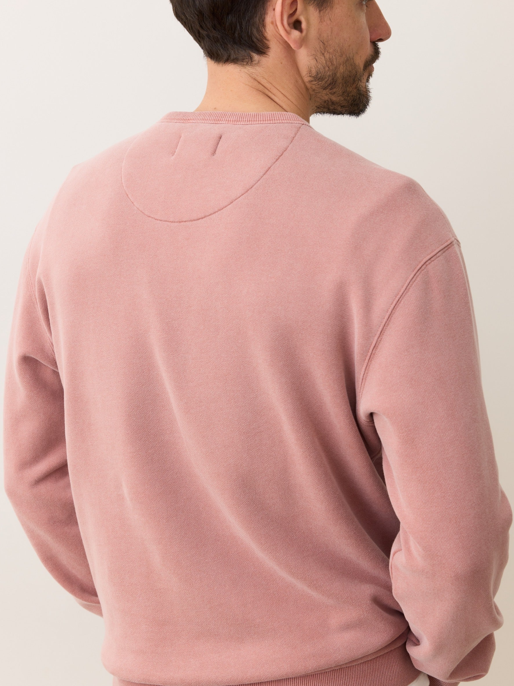 Marine Layer Relaxed Cloud 9 Fleece Crewneck Sweatshirt Ash Rose Mens Kempt Athens Georgia Clothing Guys