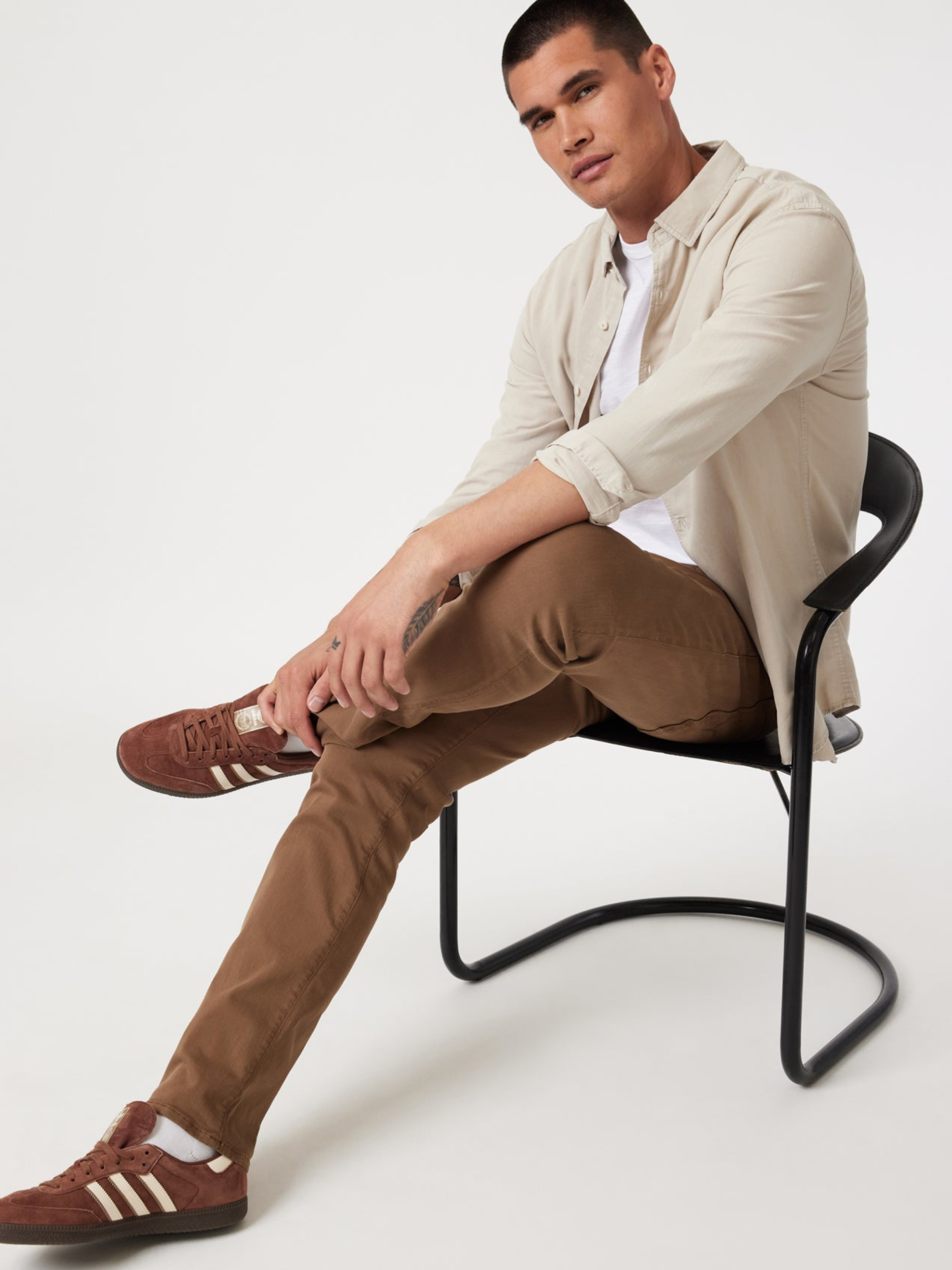 Mavi Marcus Slim Straight Leg Jeans Fit Bronze Brown Men’s Denim Bottoms Supermove Stretch Kempt Athens Menswear Store