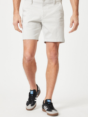 Mavi Nate Short 7 Inch Inseam Oyster Mushroom White Twill Men’s Bottoms for Summer Athens GA Georgia Kempt Menswear Store Near Me