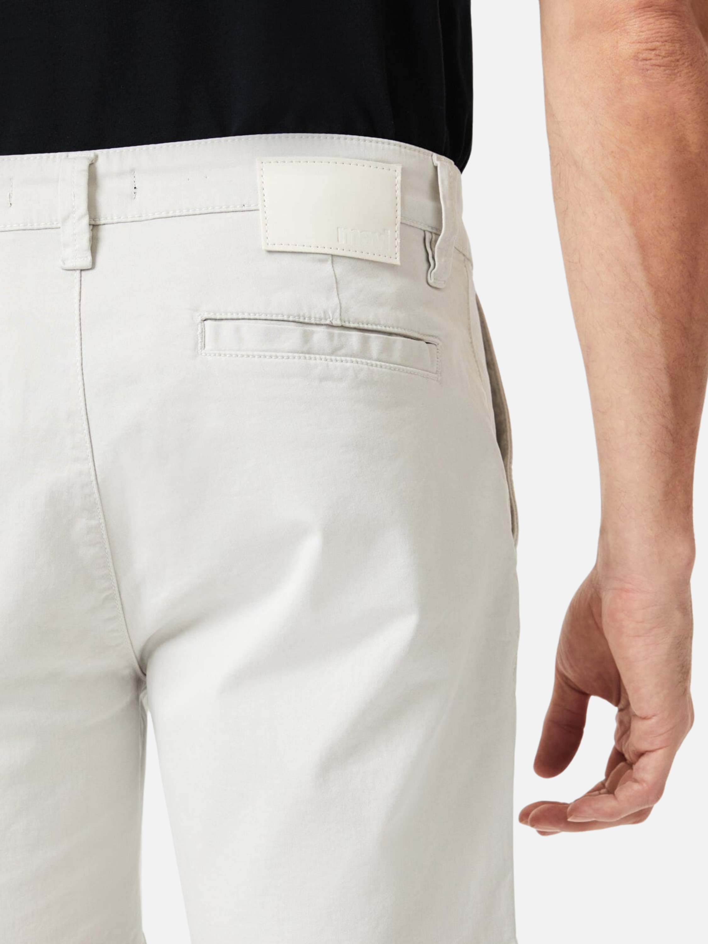 Mavi Nate Short 7 Inch Inseam Oyster Mushroom White Twill Men’s Bottoms for Summer Athens GA Georgia Kempt Menswear Store Near Me