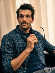 Mizzen + Main City Flannel Navy Andrew Plaid Blue LS Long Sleeve Men’s Button Up for Men Athens GA Georgia Kempt Menswear Store Near Me