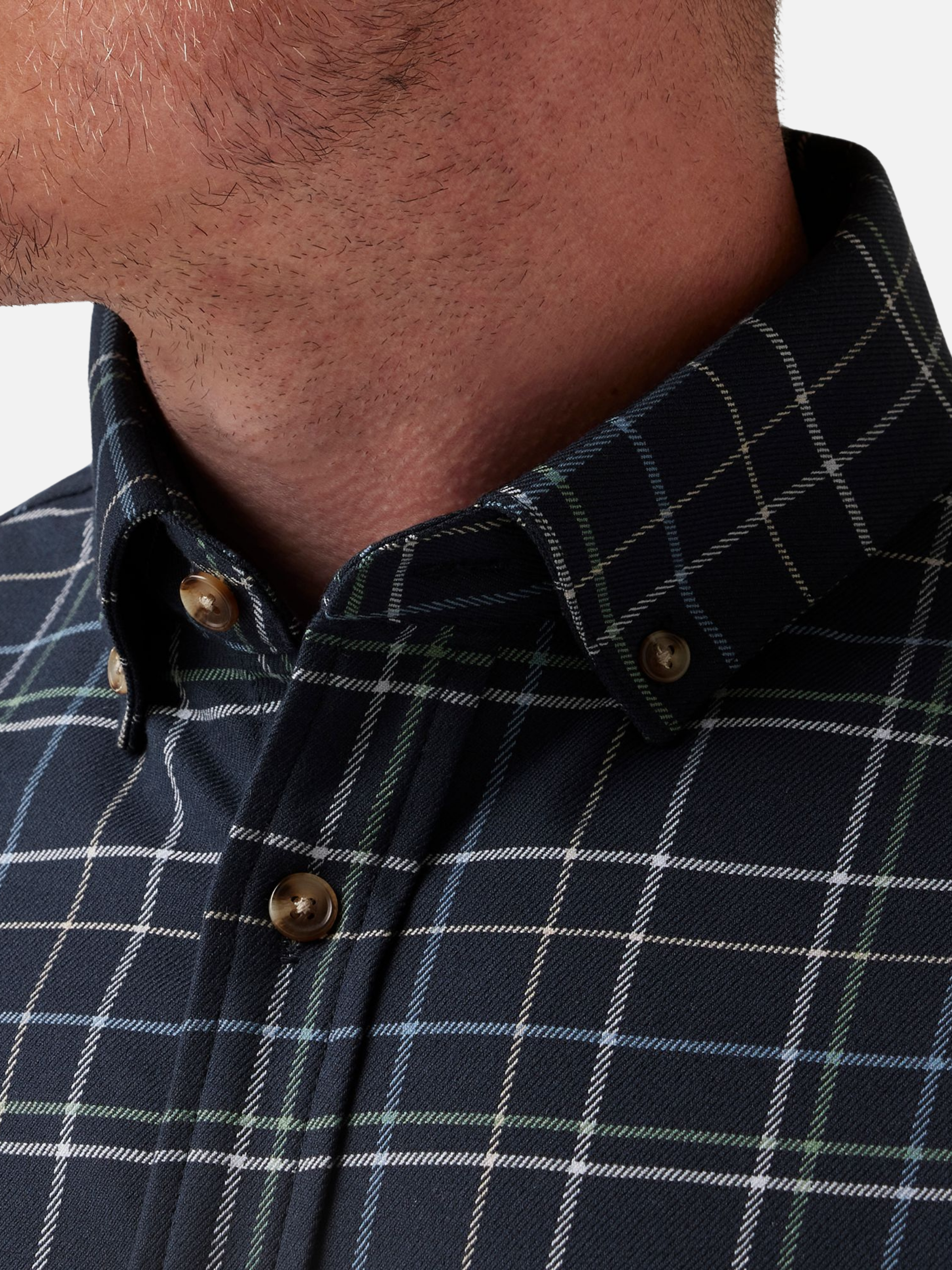 Mizzen + Main City Flannel Navy Andrew Plaid Blue LS Long Sleeve Men’s Button Up for Men Athens GA Georgia Kempt Menswear Store Near Me