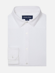 Mizzen + Main Halyard LS Dress Shirt White Long Sleeve Spring Summer Athens GA Georgia Kempt Menswear Store Near Me